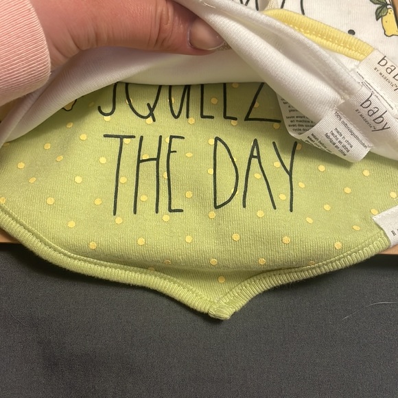 Lemon Theme Baby Bibs Rae Dunn Baby - Picture 4 of 5